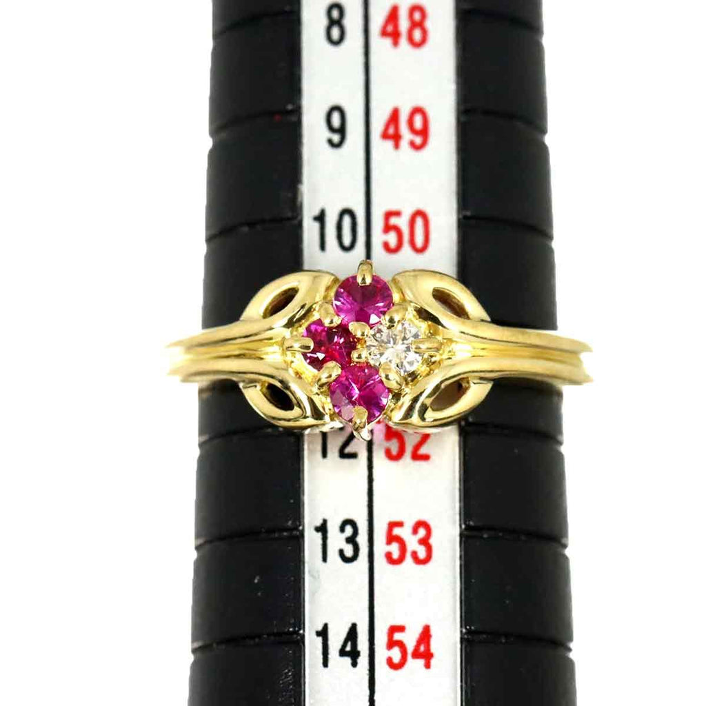 Dior Ring Sapphire Diamond 18K Yellow Gold — view 7