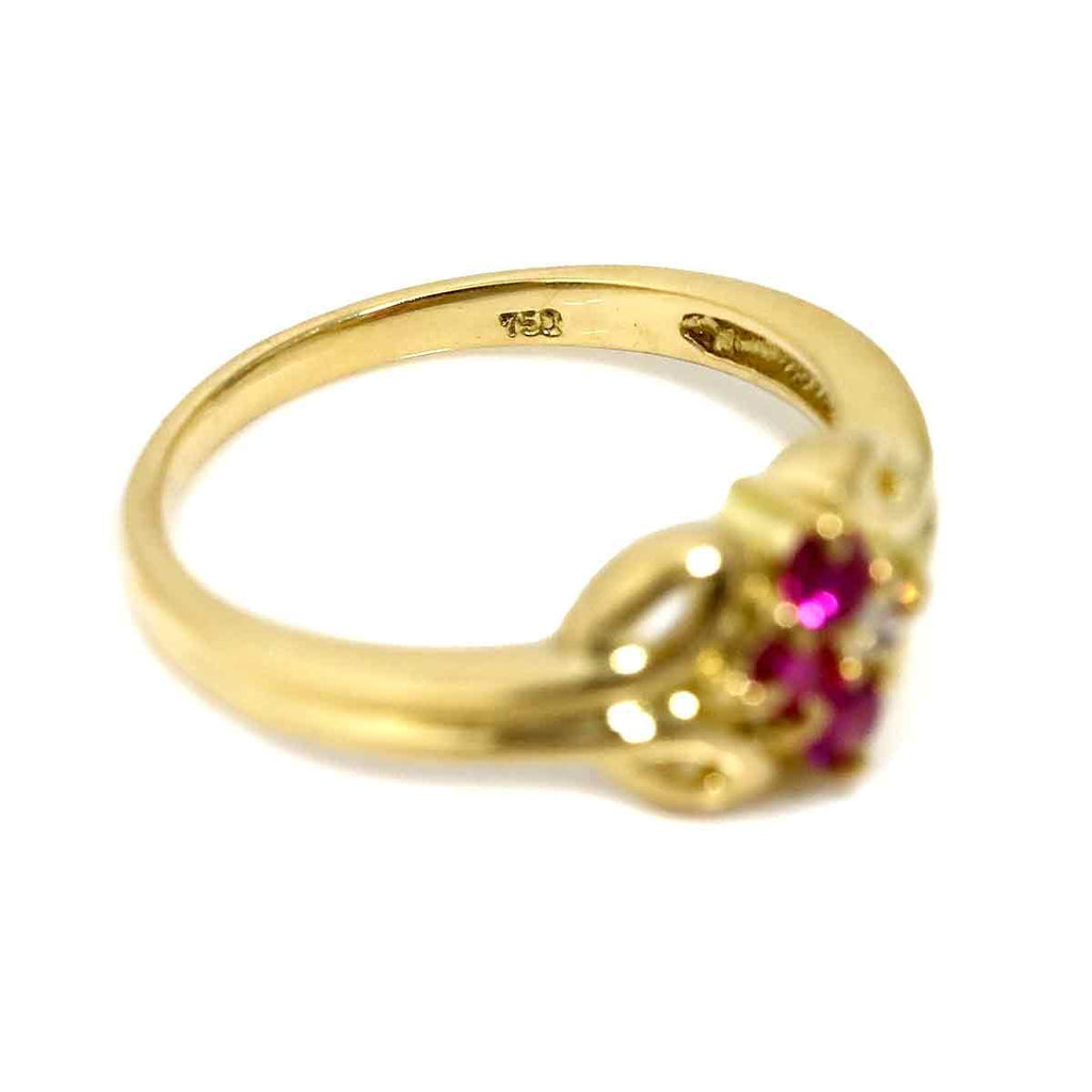 Dior Ring Sapphire Diamond 18K Yellow Gold — view 4