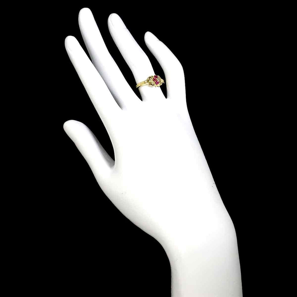 Dior Ring Sapphire Diamond 18K Yellow Gold — view 8