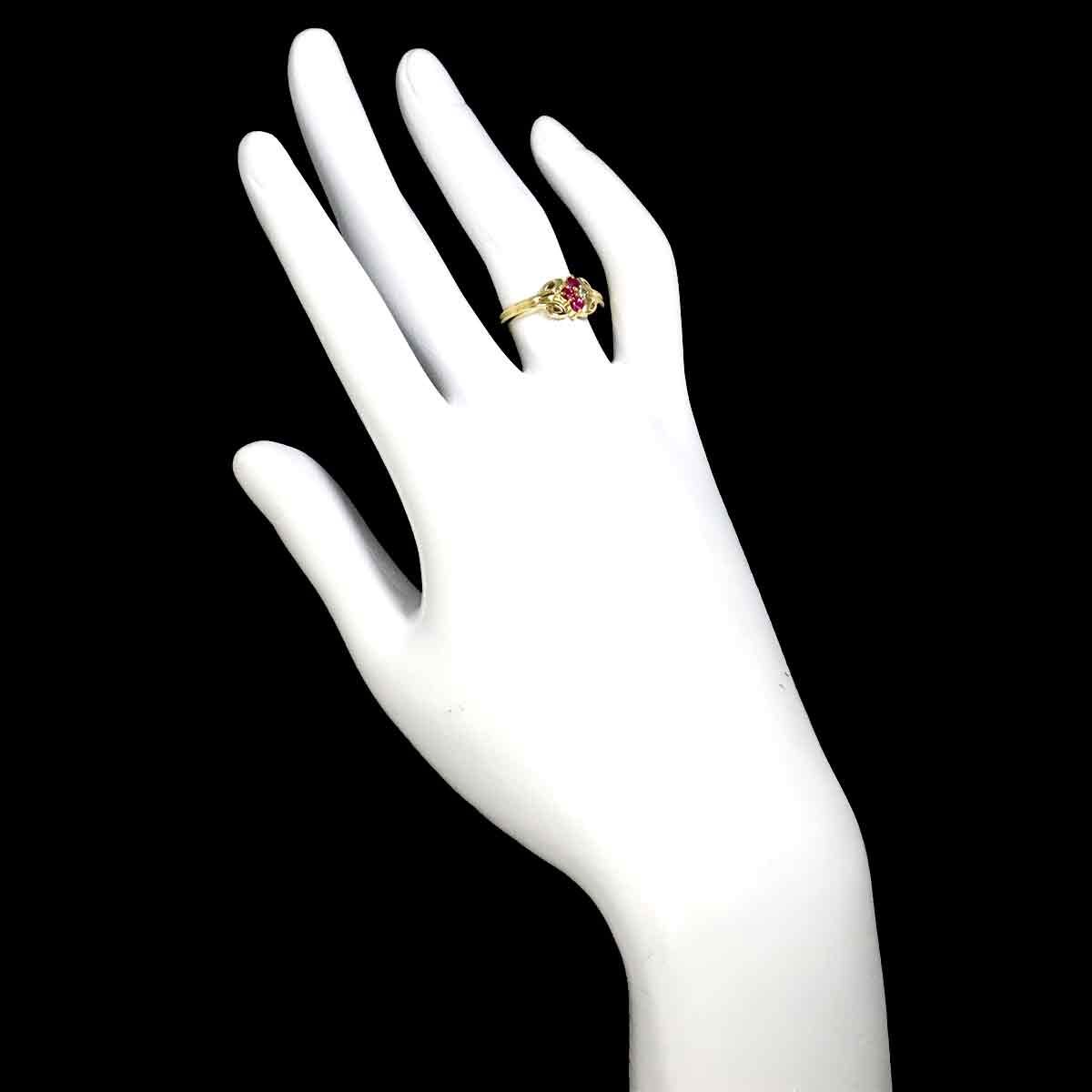 Dior Ring Sapphire Diamond 18K Yellow Gold — view 8