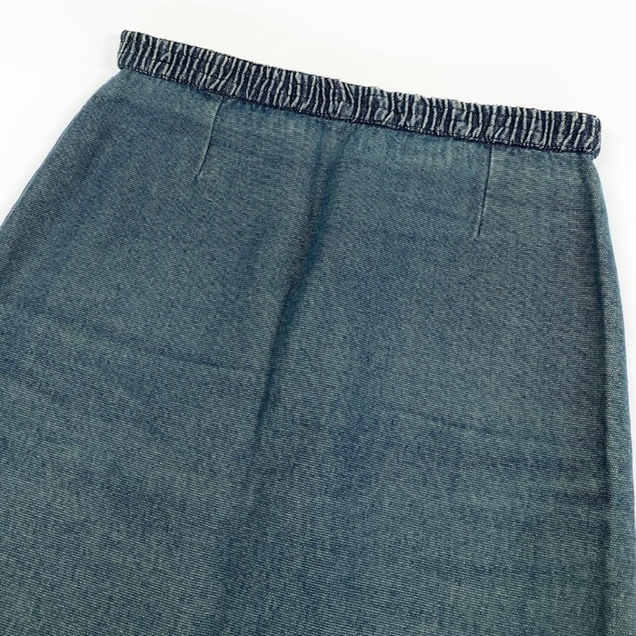 Chanel Denim Skirt Indigo Cotton — view 4
