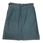 Chanel Denim Skirt Indigo Cotton — view 3