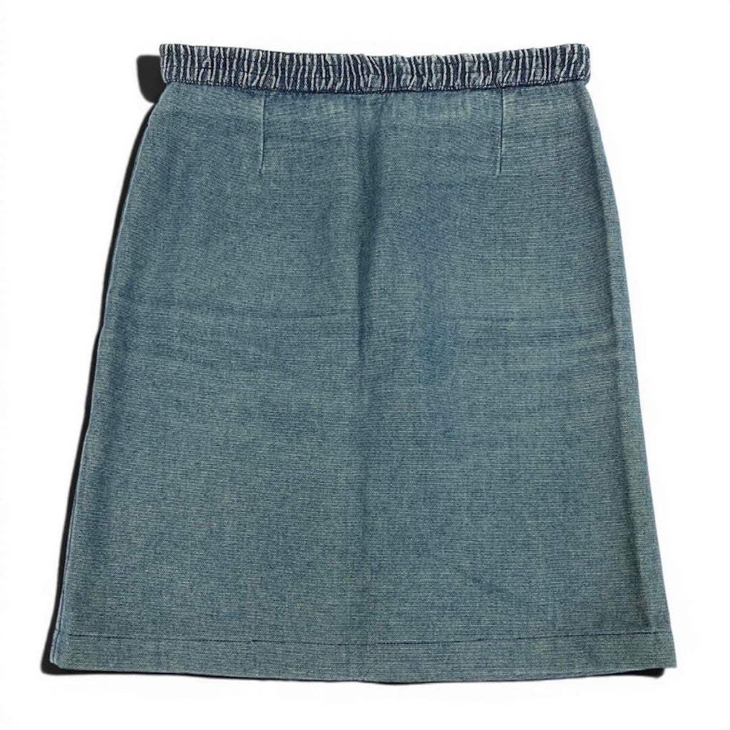 Chanel Denim Skirt Indigo Cotton — view 2