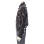 Dior Homme Ash Era Lambskin Chris Van Ash Zip Up Jacket Rider's Black 46 — view 3