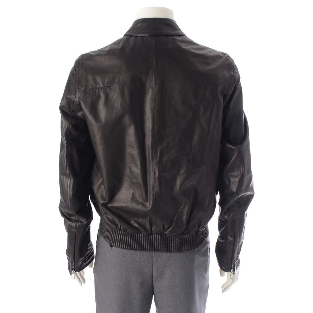 Dior Homme Ash Era Lambskin Chris Van Ash Zip Up Jacket Rider's Black 46 — view 4