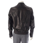 Dior Homme Ash Era Lambskin Chris Van Ash Zip Up Jacket Rider's Black 46 — view 4