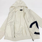 Chanel CC Logo Double Zip Hoodie Big Polyester Viscose — view 4