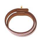 Hermes Mini Kelly Lucky Daisy Double Tour Bracelet Swift Mauve Sylvestre — view 4