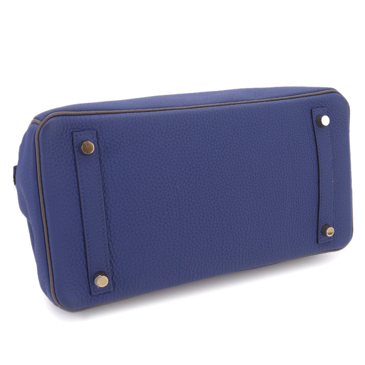 Hermes Birkin 30 Togo Personal Blue Electric Etain Hand Bag Matte — view 4
