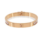 Hermes Mini Clic Kelly PM Bangle White Rose Gold Kingdom of Elios Bracelet — view 2
