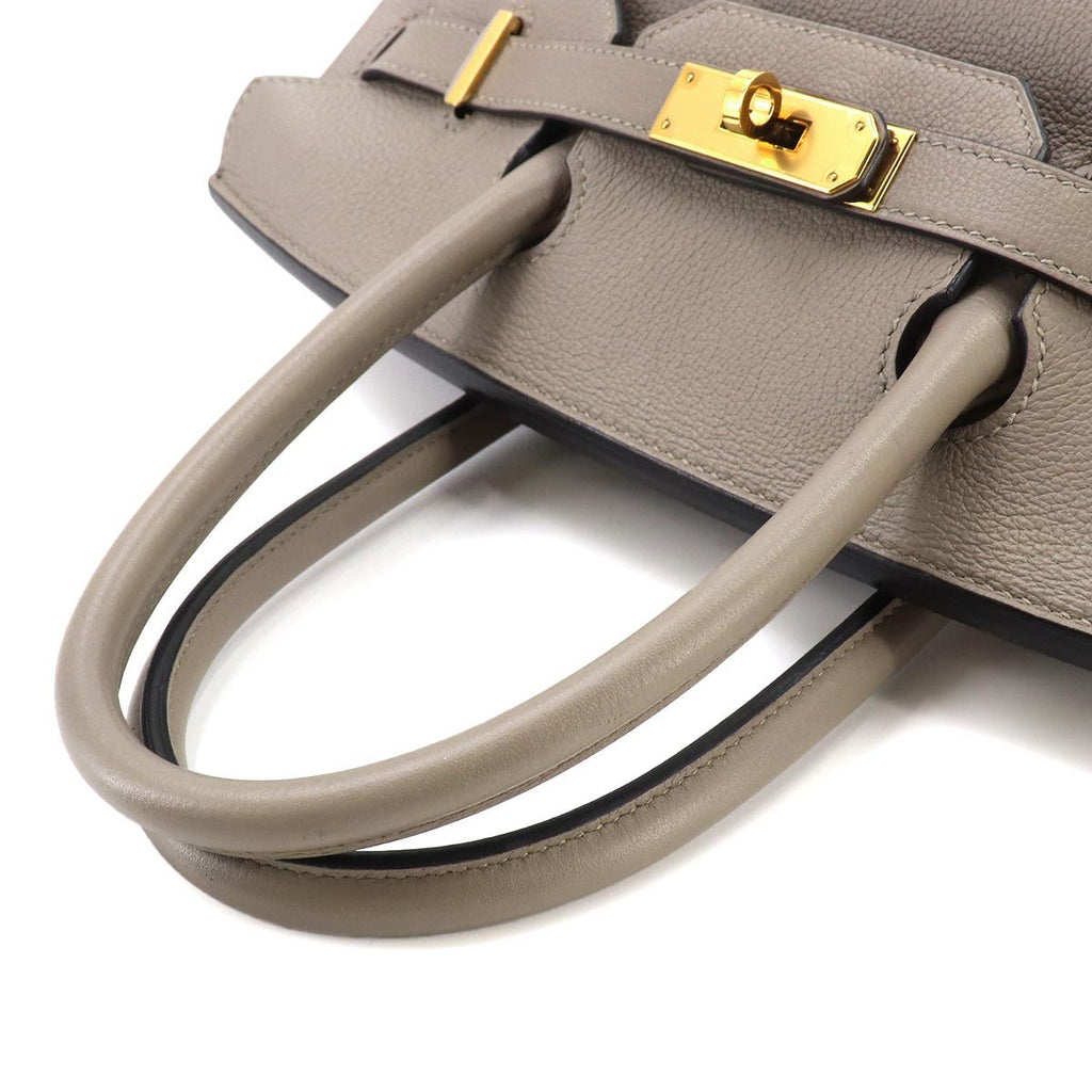 Hermes Birkin 30 Taurillon Noviyo Griasphalt Hand Bag Gold — view 6
