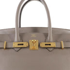 Hermes Birkin 30 Taurillon Noviyo Griasphalt Hand Bag Gold — view 7