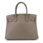 Hermes Birkin 30 Taurillon Noviyo Griasphalt Hand Bag Gold — view 3