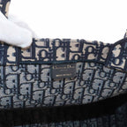 Dior Oblique Book Tote Bag Large Canvas Navy — view 8