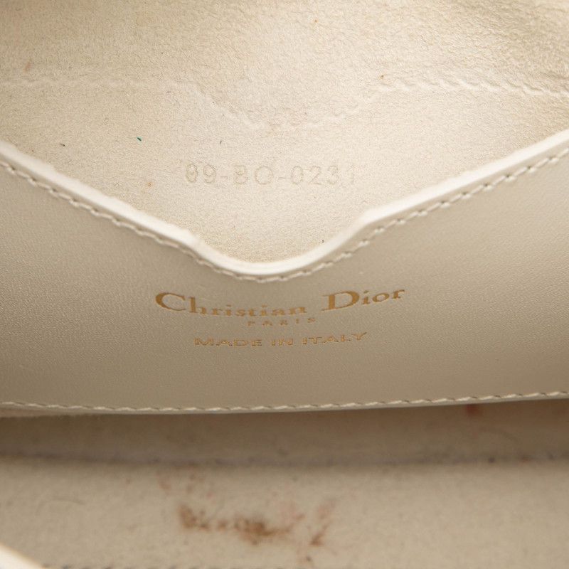 Dior Bobbi Crossbody Shoulder Bag White Leather — view 7