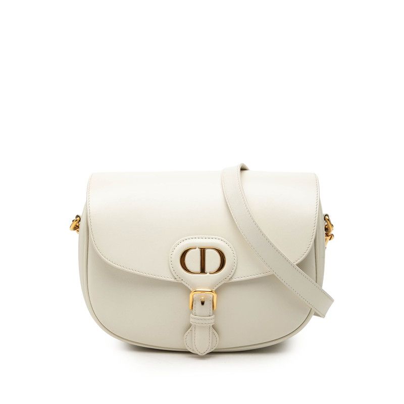 Dior Bobbi Crossbody Shoulder Bag White Leather