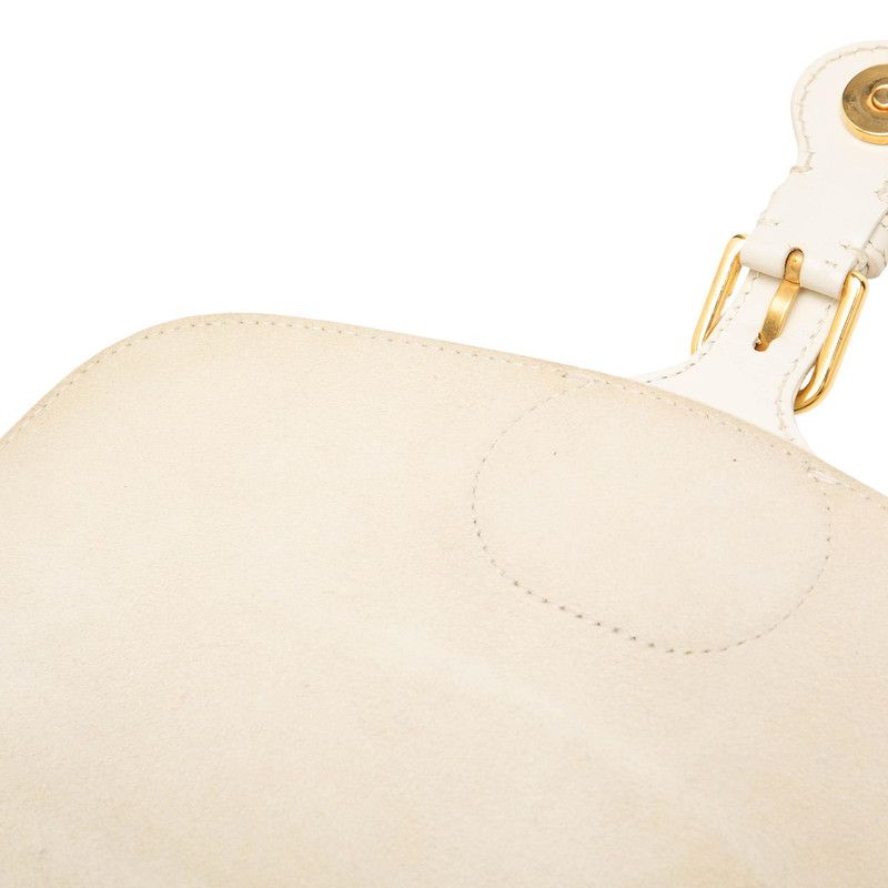 Dior Bobbi Crossbody Shoulder Bag White Leather — view 4