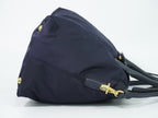 Prada Nylon Leather 2-Way Shoulder Bag Tote Navy — view 4