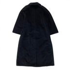 Max Mara Soutien Collar Coat Extra Long Length 42 Black