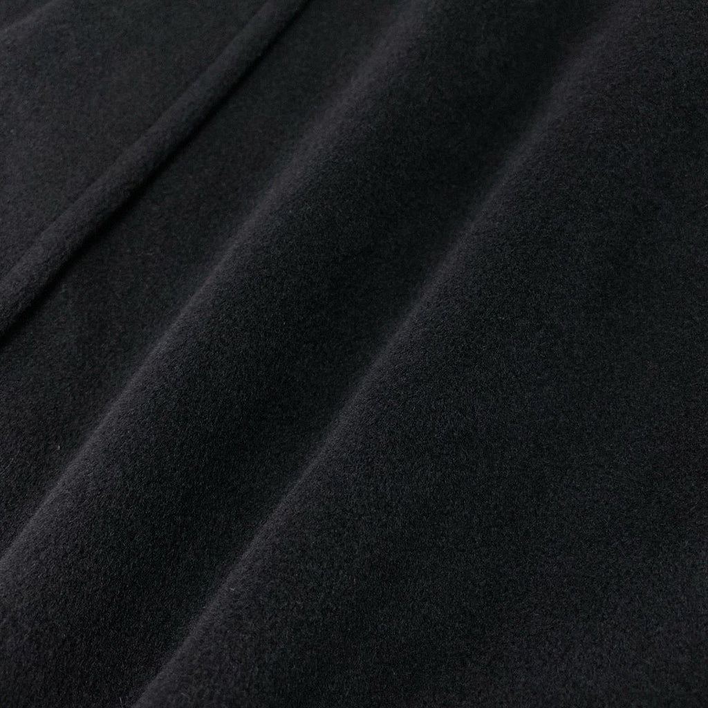 Max Mara Soutien Collar Coat Extra Long Length 42 Black
