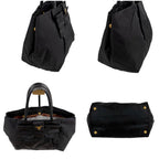 Prada Big Ribbon Tote Mini Big Mini Black Nero Tessuto Nylon Gold Ceremonies — view 3