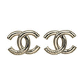 Chanel CC Logo Gold Plated Earrings