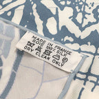 Hermes Scarf Carre 90 Silk Blue Multicolor le Voyage — view 4