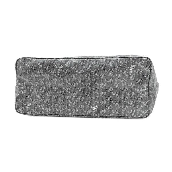 Goyard Tote Saint Louis PM Canvas Din Chevroche Gray Reversible Herringbone — view 3