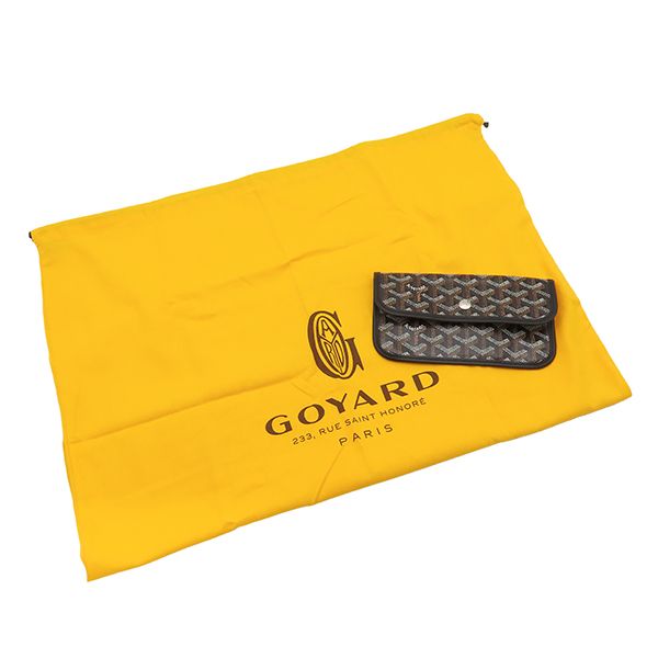 Goyard Tote Saint Louis PM Canvas Din Chevroche Black Reversible Herringbone — view 7