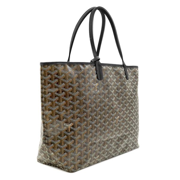 Goyard Tote Saint Louis PM Canvas Din Chevroche Black Reversible Herringbone — view 2