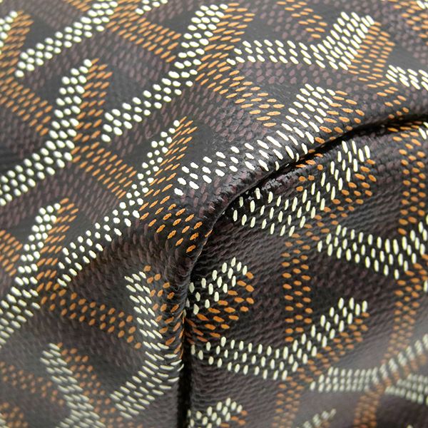 Goyard Tote Saint Louis PM Canvas Din Chevroche Black Reversible Herringbone — view 4