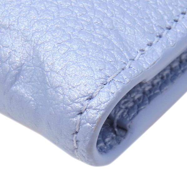 Louis Vuitton Bifold Wallet Portefeuille Lisa Monogram Empreinte Blue Floss — view 4