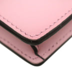 Fendi Shoulder Bag Micro Flat Leather Pink Silver Compact Wallet Mini — view 4