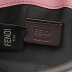 Fendi Shoulder Bag Micro Flat Leather Pink Silver Compact Wallet Mini — view 8