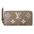 Louis Vuitton Wallet Bicolor Monogram Empreinte Zippy Tourterelle Cream Beige