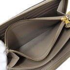 Louis Vuitton Wallet Bicolor Monogram Empreinte Zippy Tourterelle Cream Beige — view 7