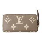 Louis Vuitton Wallet Bicolor Monogram Empreinte Zippy Tourterelle Cream Beige — view 2