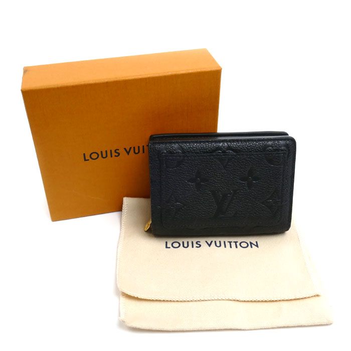 Louis Vuitton Portefeuille Clair Bifold Wallet Monogram Empreinte Noir — view 8