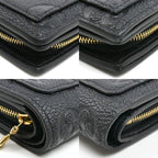 Louis Vuitton Portefeuille Clair Bifold Wallet Monogram Empreinte Noir — view 6
