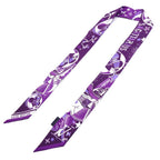 Louis Vuitton Bandeau BB LV Star Sign Sagittarius Scarf Purple Violet — view 2