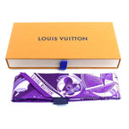Louis Vuitton Bandeau BB LV Star Sign Sagittarius Scarf Purple Violet — view 5