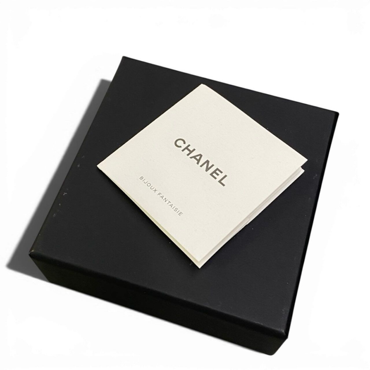 Chanel No. 5 CC Logo Rhinestone Metal Earrings — view 6