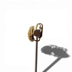 Dior Drop Earrings Gold Rhinestone — view 3