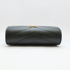 Saint Laurent Ten Multi Fold Wallet Black Leather Compact Mini Logo Quilted — view 6