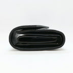 Saint Laurent Ten Multi Fold Wallet Black Leather Compact Mini Logo Quilted — view 4