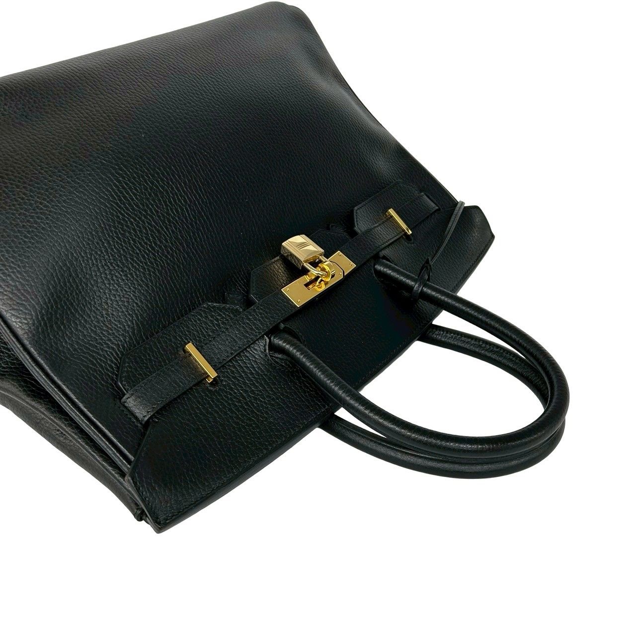 Hermes Box Birkin 35 Ardennes Handbag Mini Tote Black — view 4