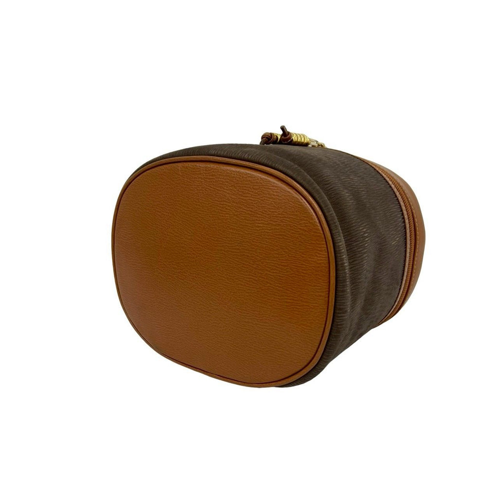 Loewe Velazquez Vintage Twist Handle Leather 2-Way Shoulder Bag Vanity Brown — view 8