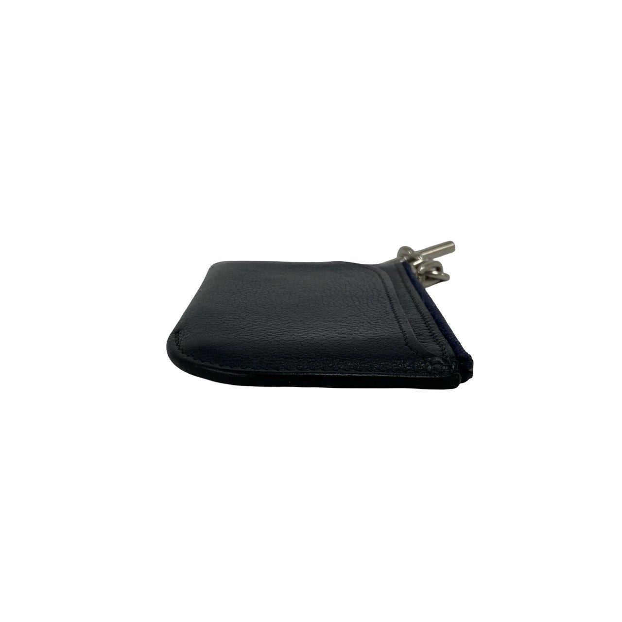 Hermes Strap Fragment Case Color Chain Coin Purse Blue — view 5