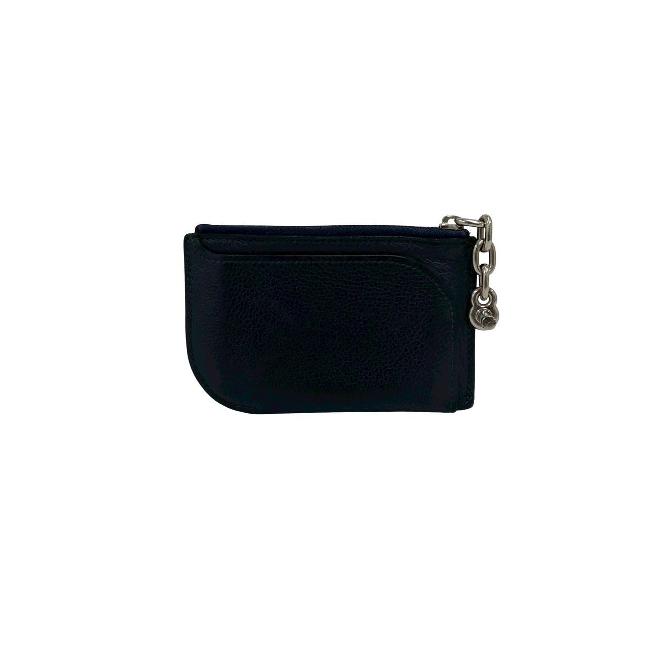 Hermes Strap Fragment Case Color Chain Coin Purse Blue — view 2
