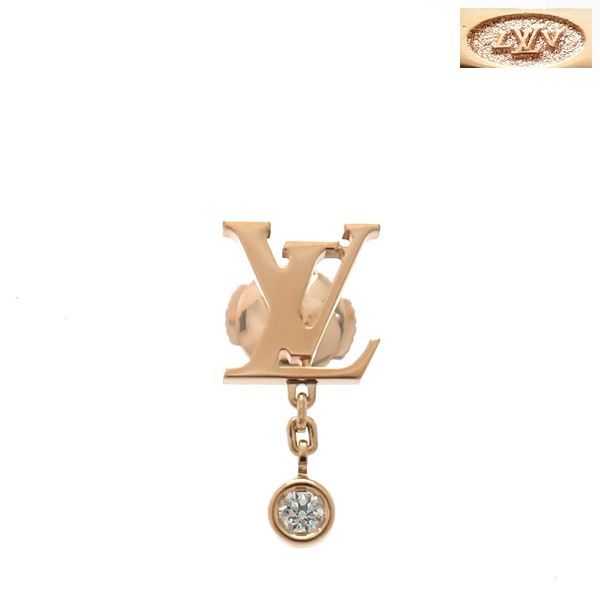 Louis Vuitton Idylle Blossom LV Single Earring 750 18k Pink Gold Diamond